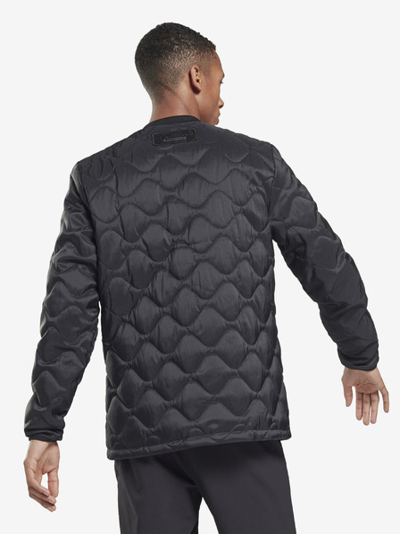 Reebok Černá pánská prošívaná bunda Reebok LM Bomber JCKT