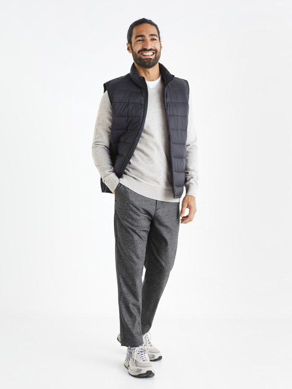 Celio Světle šedý pánský svetr Celio Befirstv