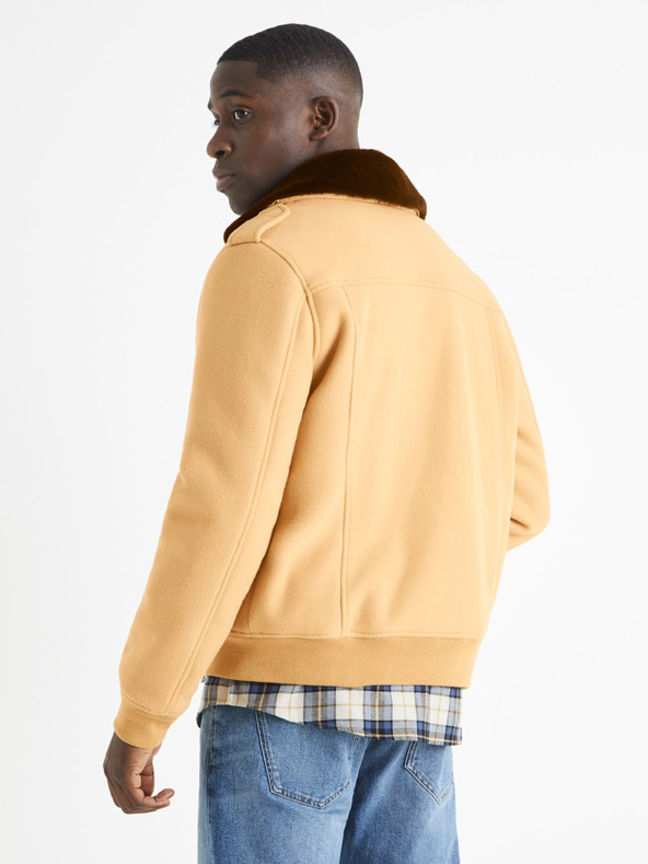 Celio Béžová pánská bunda Celio Buaviat