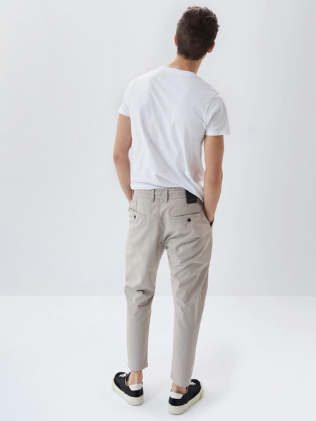Salsa Jeans Béžové pánské chino kalhoty Salsa Jeans Tapered