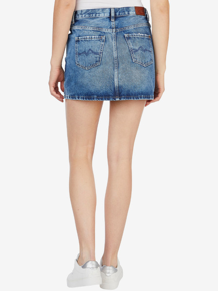 Pepe Jeans Modrá dámská džínová sukně Pepe Jeans Rachel