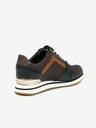 Michael Kors Černo-hnědé dámské kožené tenisky Michael Kors Trainer