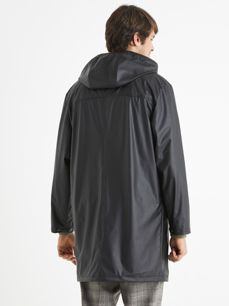 Celio Černá pánská parka s kapucí Celio