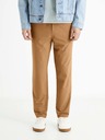 Celio Hnědé pánské kalhoty Celio 24H Bocal