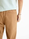 Celio Hnědé pánské kalhoty Celio 24H Bocal
