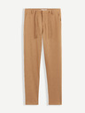 Celio Hnědé pánské kalhoty Celio 24H Bocal
