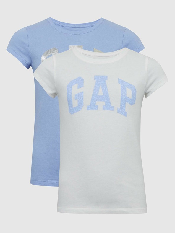 GAP Dětská trička logo Gap, 2 ks GAP
