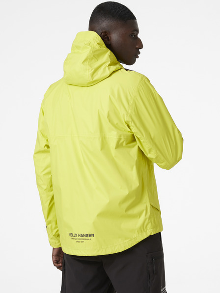 Helly Hansen Světle zelená pánská voděodolná lehká bunda s kapucí HELLY HANSEN Ride Hooded Rain