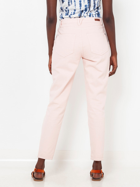 CAMAIEU Světle růžové slim fit kalhoty CAMAIEU