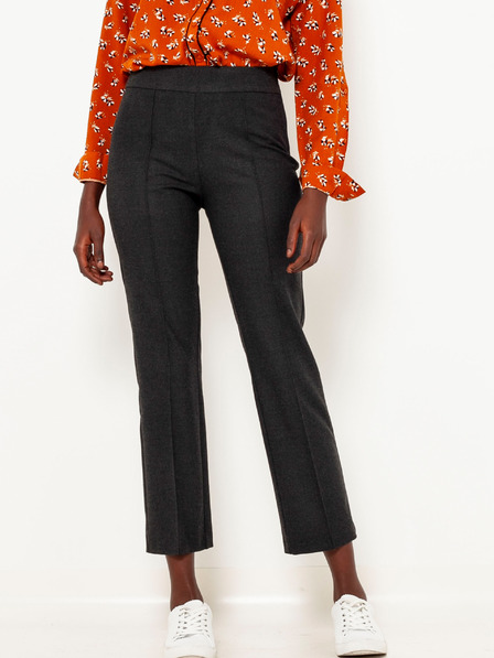 CAMAIEU Šedé zkrácené straight fit kalhoty CAMAIEU