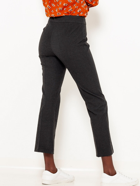 CAMAIEU Šedé zkrácené straight fit kalhoty CAMAIEU