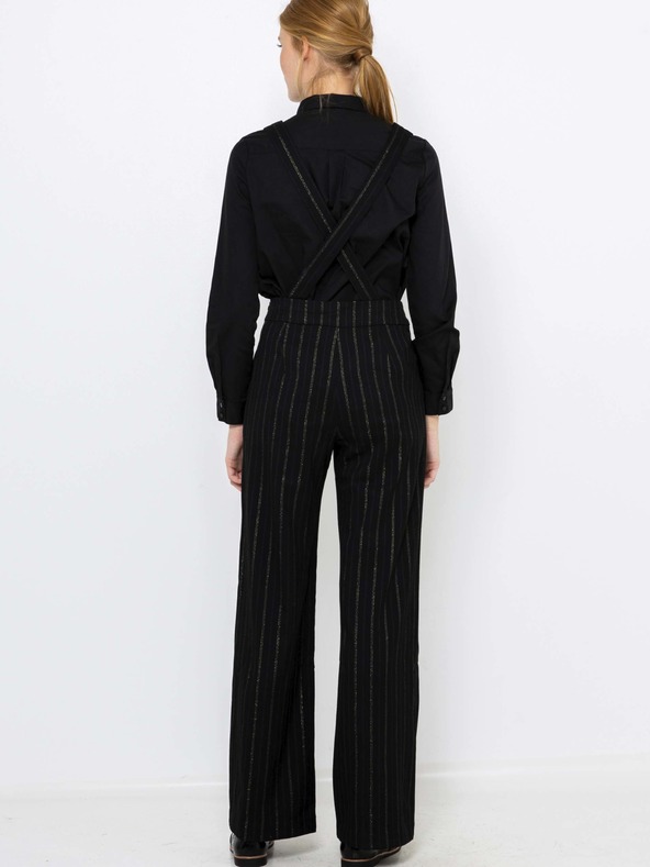 CAMAIEU Černý pruhovaný overal CAMAIEU