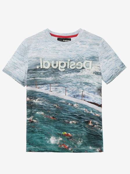 Desigual Modré klučičí tričko Desigual TS Julio