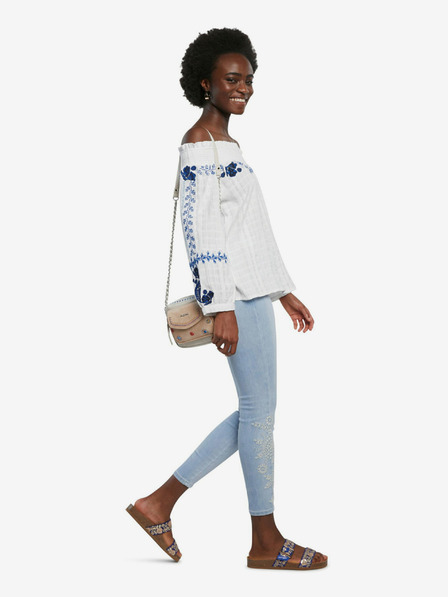 Desigual Modré džíny Desigual Denim Crown