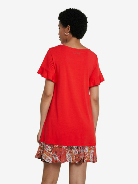Desigual Červené minišaty Desigual Vest Kali