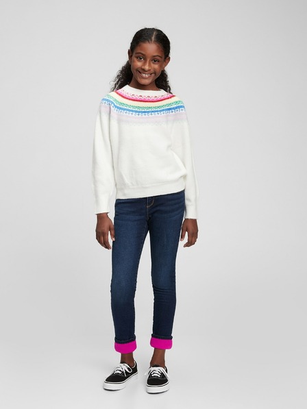 GAP Dětské zateplené džíny skinny GAP
