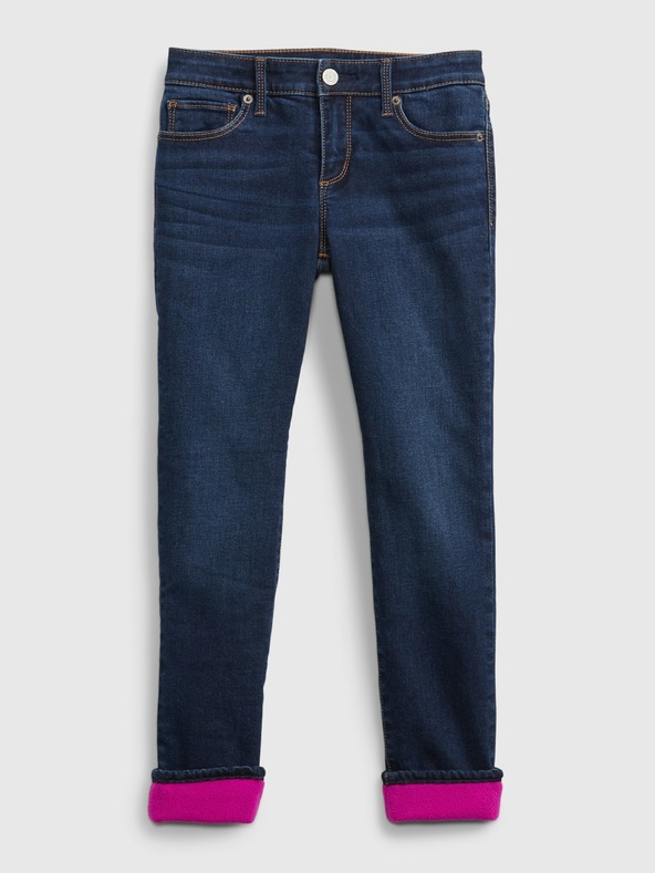 GAP Dětské zateplené džíny skinny GAP