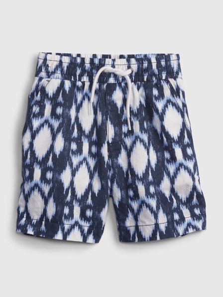 GAP Baby lněné vzorované kraťasy GAP