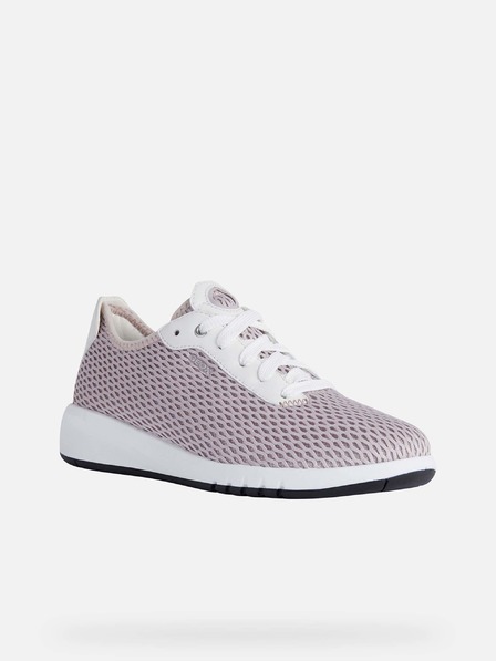 Geox Bílo-růžové dámské tenisky Geox Aerantis