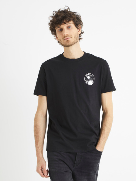 Celio Černé pánské tričko s potiskem Celio Hunter x Hunter