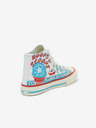 Converse Modro-bílé dětské kotníkové vzorované tenisky Converse Sweet Scoops