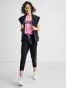 DKNY Černé dámské sportovní zkrácené tepláky DKNY