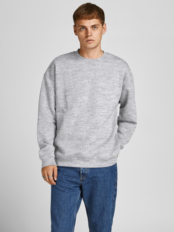 Jack & Jones Světle šedá žíhaná mikina Jack & Jones Brink