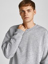 Jack & Jones Světle šedá žíhaná mikina Jack & Jones Brink