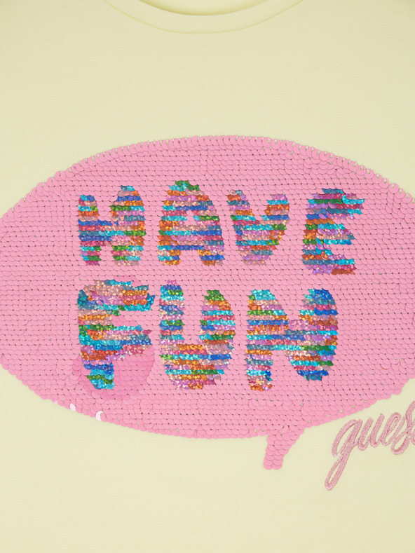 Guess Světle žluté holčičí tričko Guess