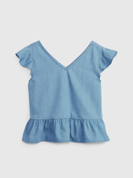 GAP Dětský bavlněný top peplum GAP