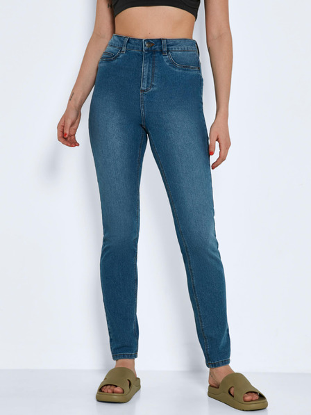 Noisy May Modré skinny fit džíny Noisy May Gaga