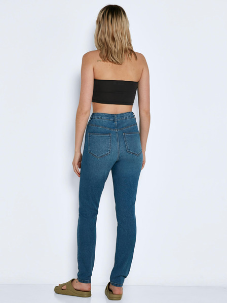 Noisy May Modré skinny fit džíny Noisy May Gaga