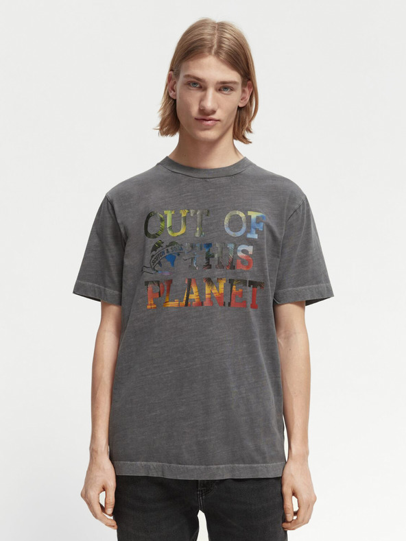 Scotch & Soda Šedé pánské tričko Scotch & Soda