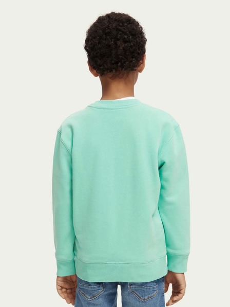 Scotch & Soda Světle zelená klučičí mikina Scotch & Soda