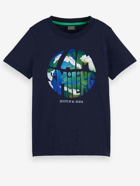 Scotch & Soda Tmavě modré klučičí tričko Scotch & Soda