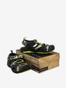 ALPINE PRO Žluto-šedé dětské sandály ALPINE PRO BIELO