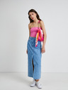 Noisy May Tmavě růžový crop top Noisy May Brandon