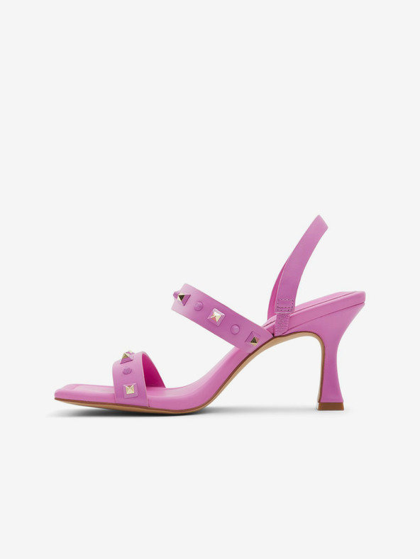 Aldo Tmavě růžové dámské sandály na podpatku ALDO Louella