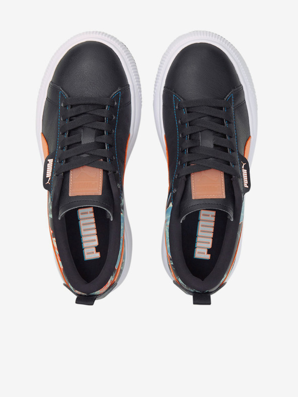 Puma Černé dámké kožené tenisky Puma Mayu