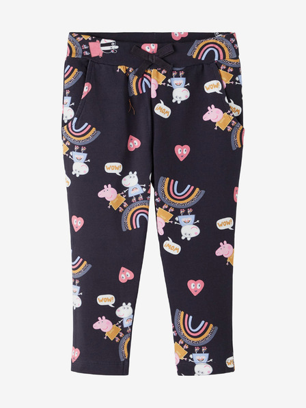 name it Tmavě modré holčičí vzorované tepláky name it Jina Peppa Pig