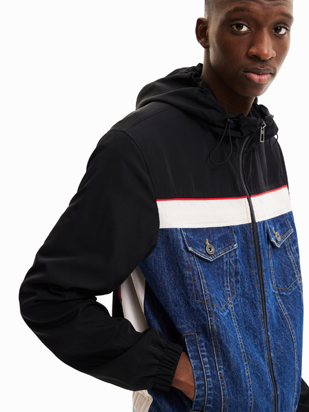 Desigual Tmavě modrá pánská bunda Desigual Pol