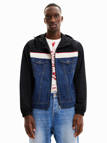 Desigual Tmavě modrá pánská bunda Desigual Pol