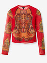 Desigual Červené dámské tričko Desigual Groove