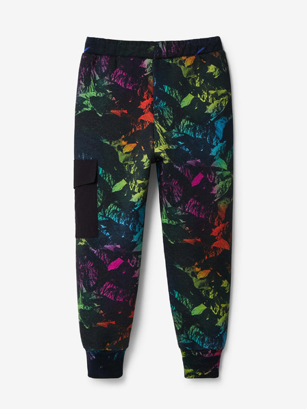 Desigual Černé klučičí vzorované tepláky Desigual Adam