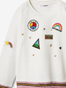 Desigual Krémová holčičí mikina Desigual Verde