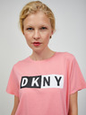 DKNY Světle růžové dámské tričko DKNY