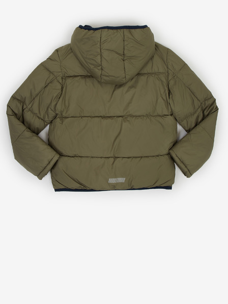 Tom Tailor Khaki klučičí prošívaná bunda s kapucí Tom Tailor