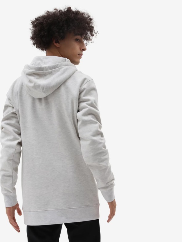 Vans Světle šedá pánská žíhaná mikina s kapucí VANS Back Bay