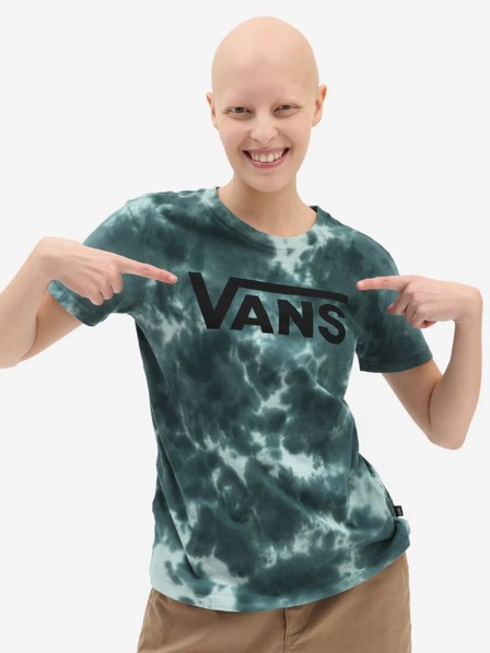 Vans Petrolejové dámské batikované tričko VANS