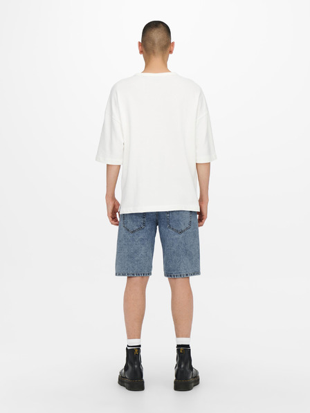 ONLY & SONS Modré džínové kraťasy ONLY & SONS Avi